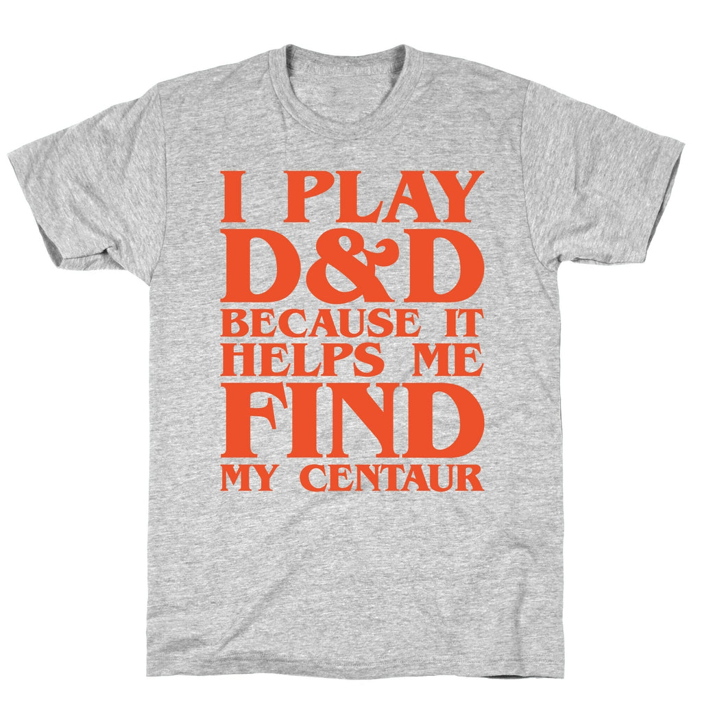 D & D Helps Me Find My Centaur Parody White Print T-Shirt Hoodie, Sweatshirt | PureTeeCo.com (Image 2)