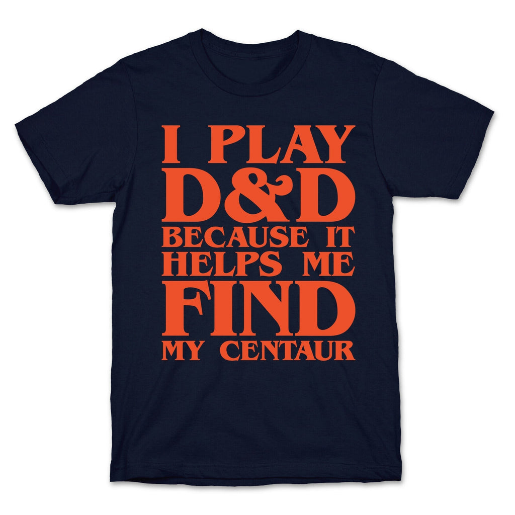 D & D Helps Me Find My Centaur Parody White Print T-Shirt Hoodie, Sweatshirt | PureTeeCo.com (Image 4)