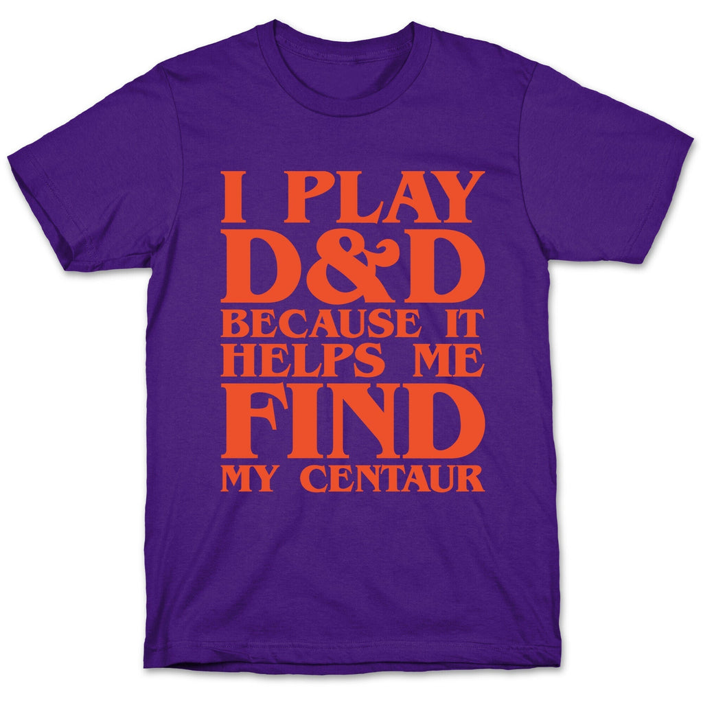 D & D Helps Me Find My Centaur Parody White Print T-Shirt Hoodie, Sweatshirt | PureTeeCo.com (Image 5)