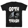 Goth Trash Raccoon White Print T-Shirt Hoodie, Sweatshirt | PureTeeCo.com (Image 1)