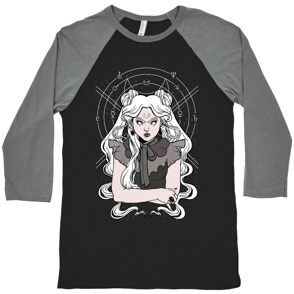 Goth Usagi (Sailor Moon Parody) Baseball Tee Hoodie, Sweatshirt | PureTeeCo.com (Image 1)
