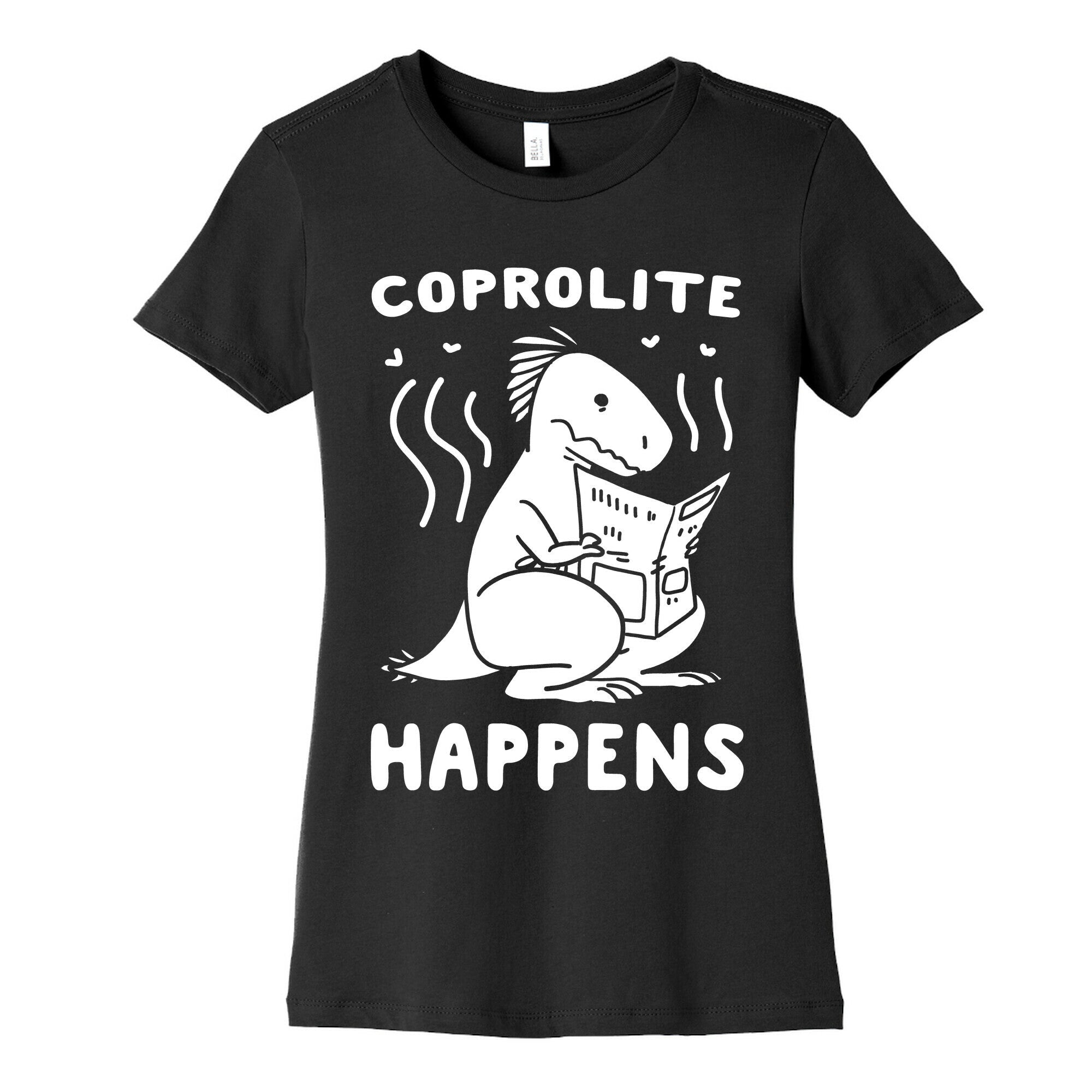 Coprolite Happens Women's Cotton Tee Hoodie, Sweatshirt | PureTeeCo.com (Image 5)