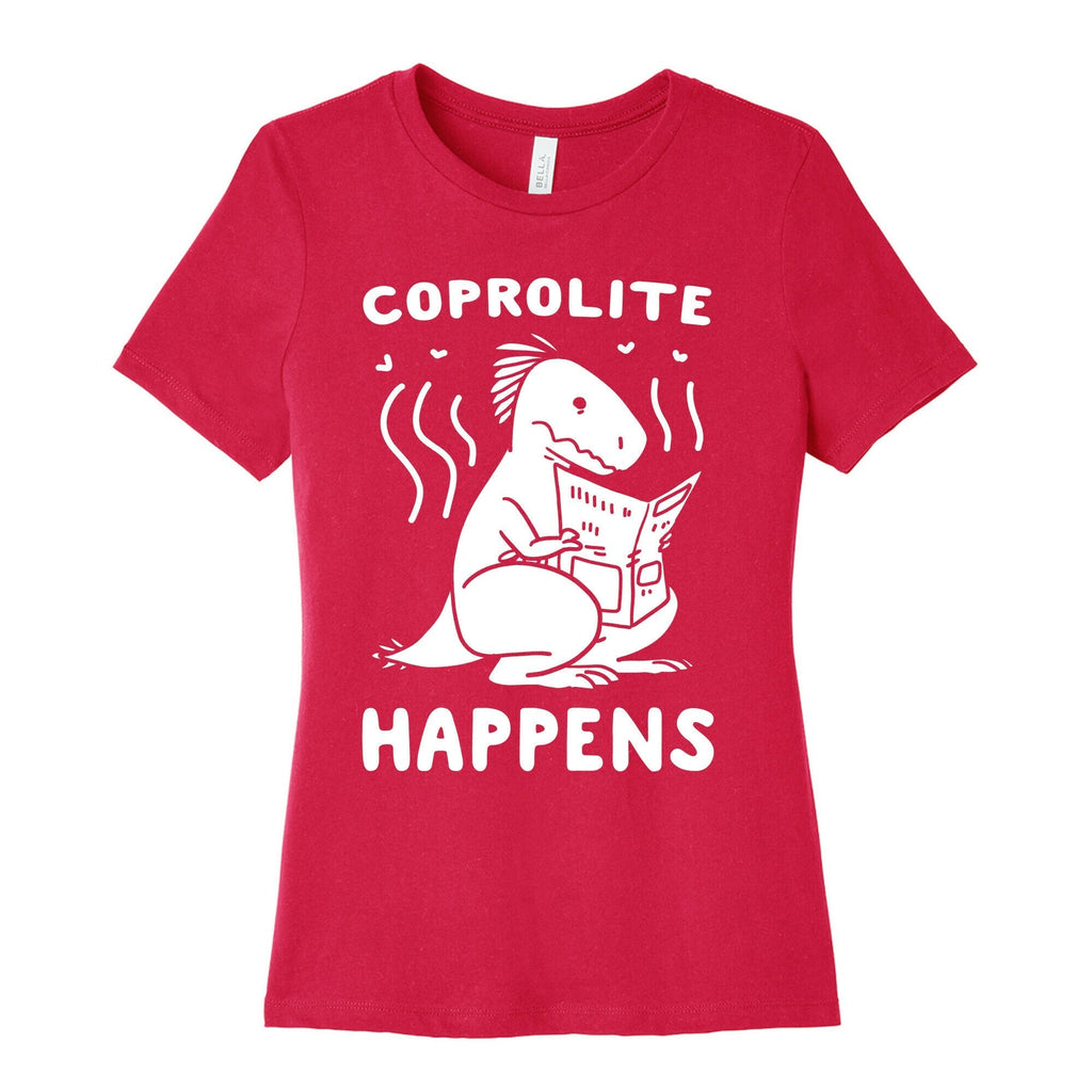 Coprolite Happens Women's Cotton Tee Hoodie, Sweatshirt | PureTeeCo.com (Image 2)