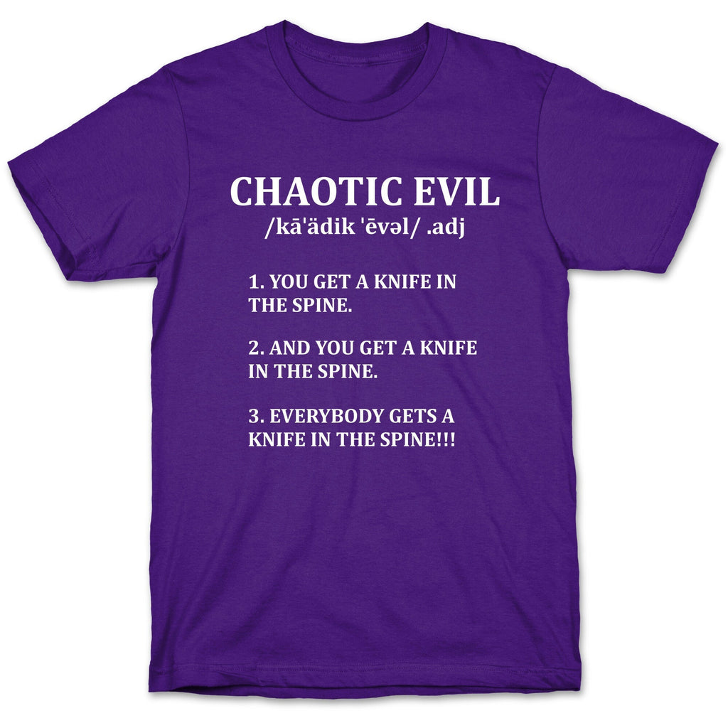 Chaotic evil Definition T-Shirt Hoodie, Sweatshirt | PureTeeCo.com (Image 5)