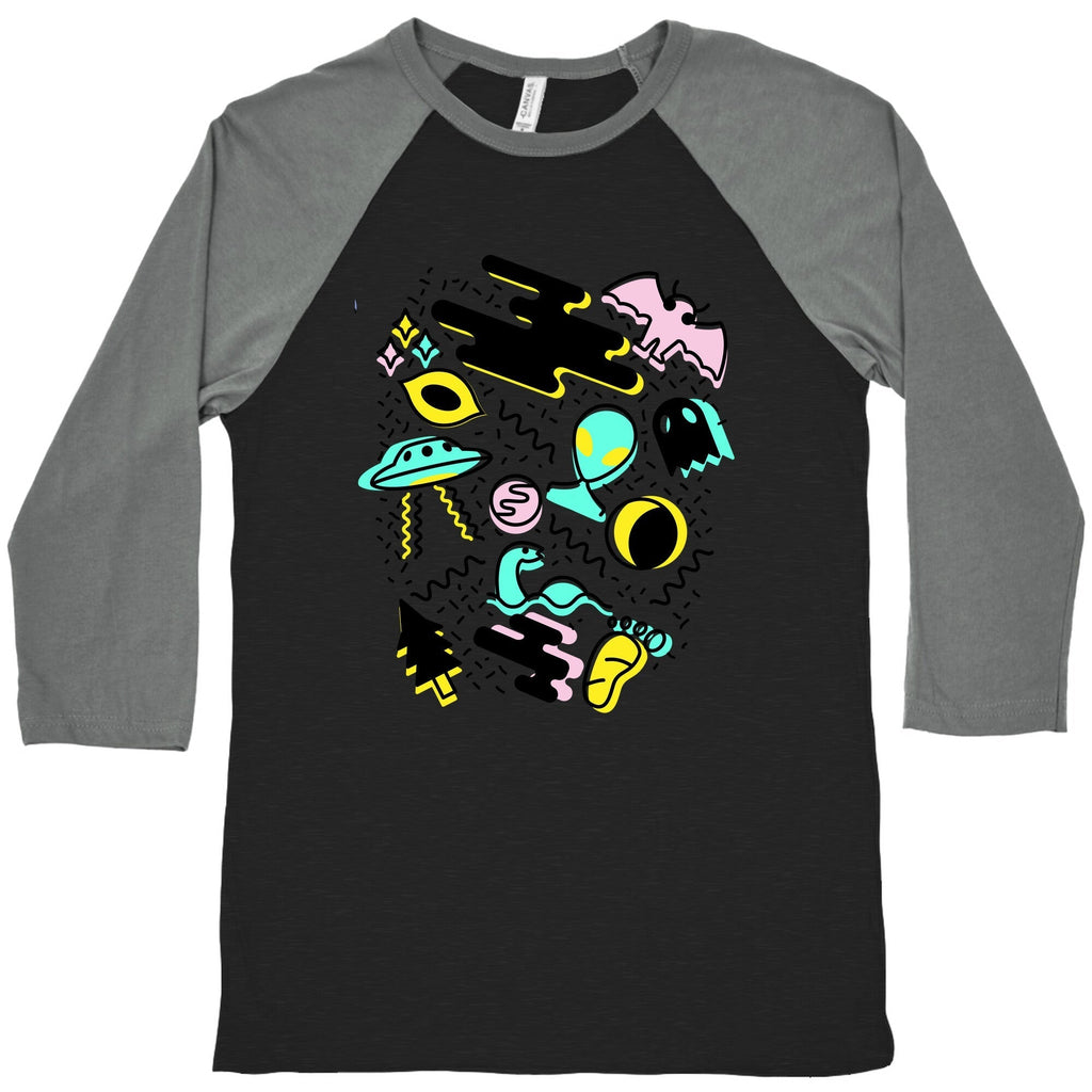 90s Super Naturadical Baseball Tee Hoodie, Sweatshirt | PureTeeCo.com (Image 3)