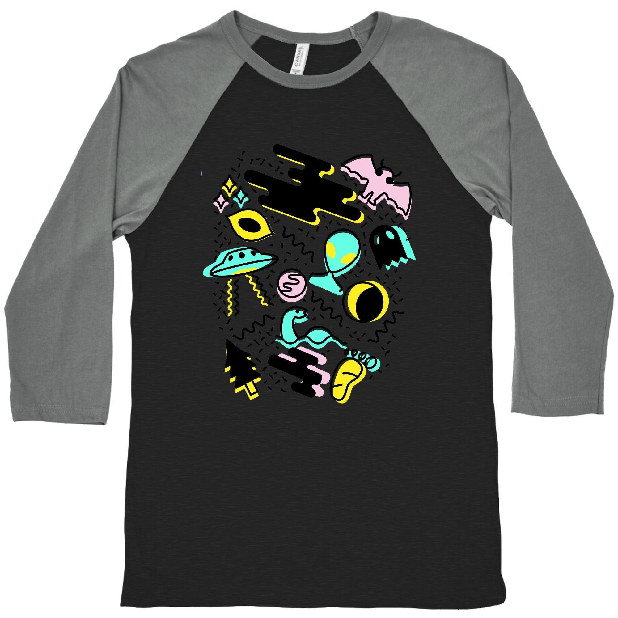 90s Super Naturadical Baseball Tee Hoodie, Sweatshirt | PureTeeCo.com (Image 3)