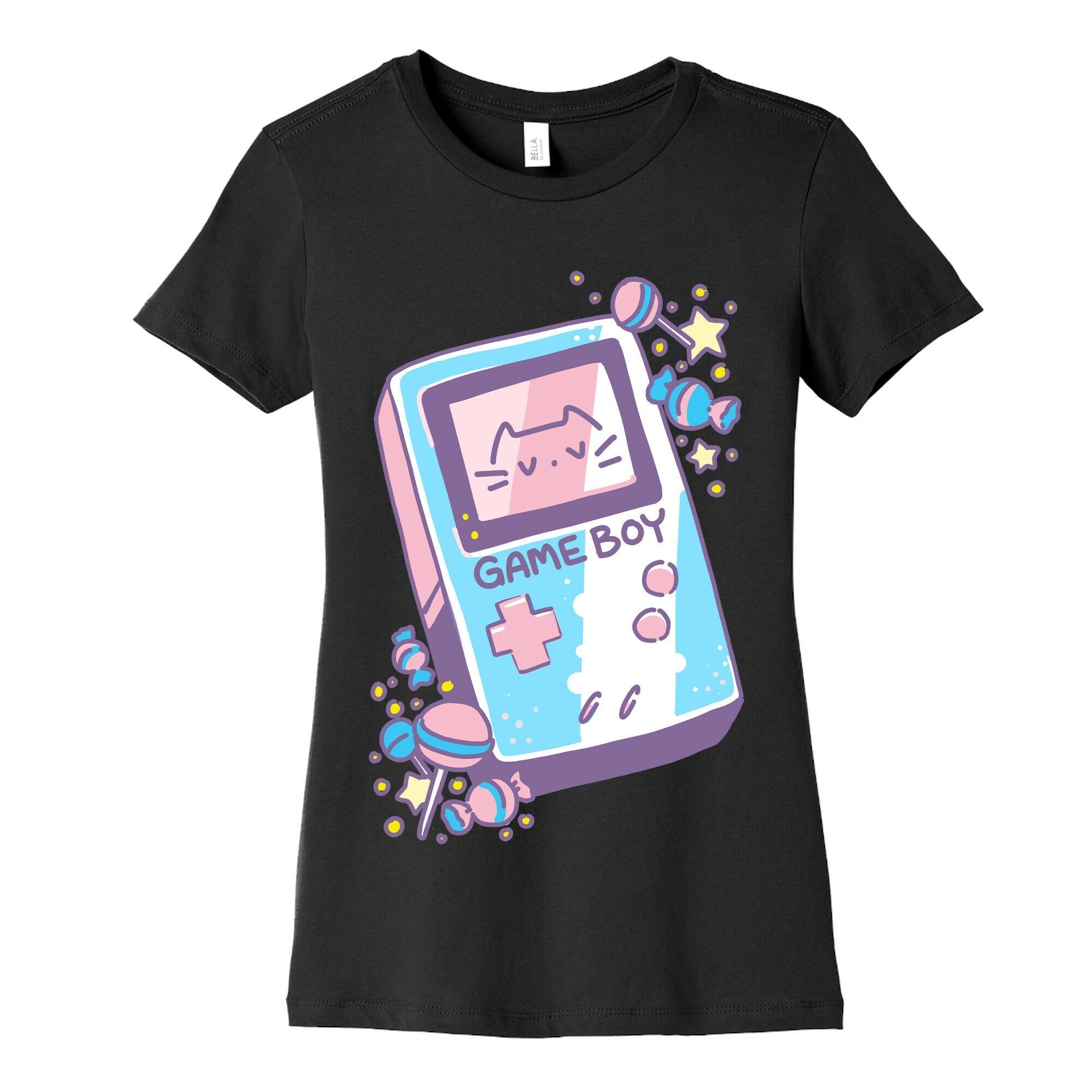 Game Boy - Trans Pride Women's Cotton Tee Hoodie, Sweatshirt | PureTeeCo.com (Image 5)