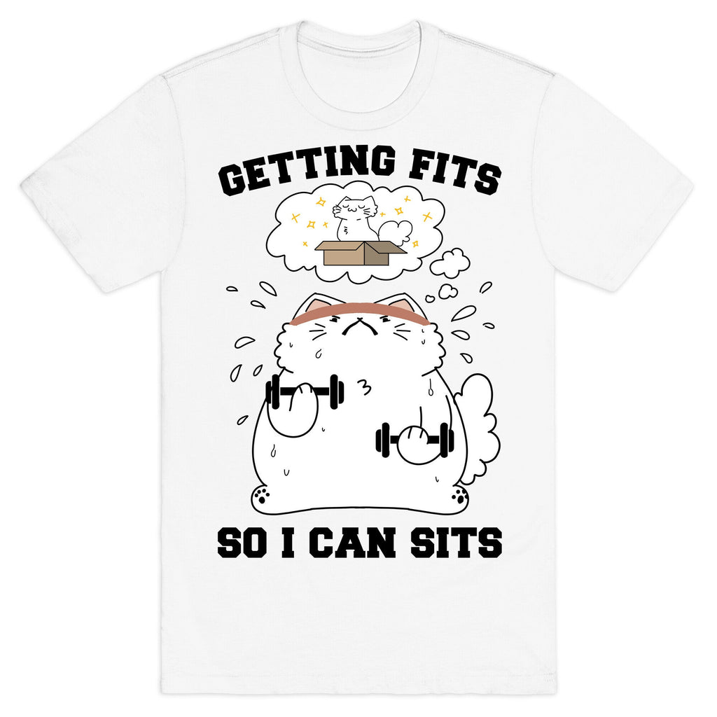 Getting Fits So I can Sits T-Shirt Hoodie, Sweatshirt | PureTeeCo.com (Image 2)