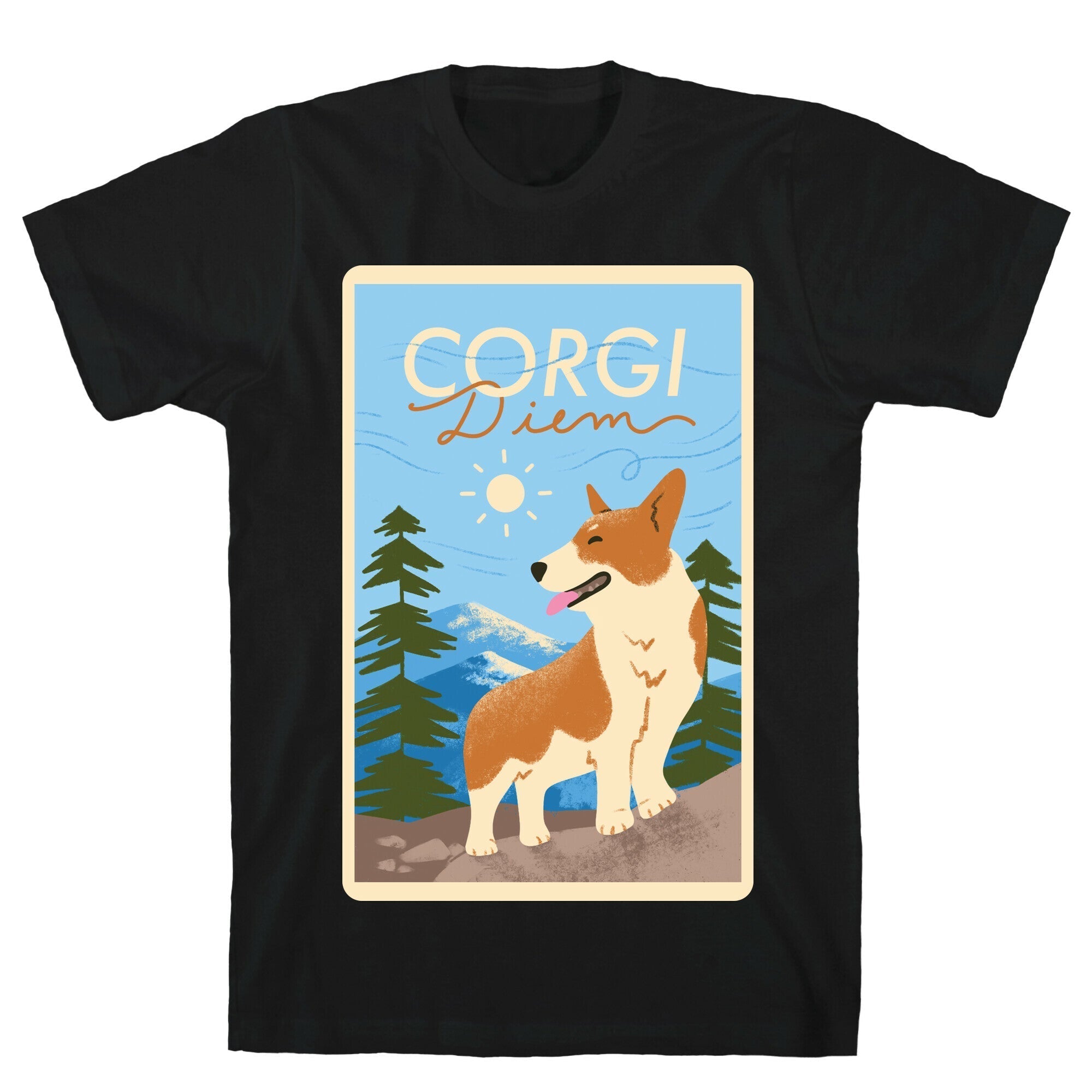 Corgi Diem T-Shirt Style001 Hoodie, Sweatshirt | PureTeeCo.com (Image 1)