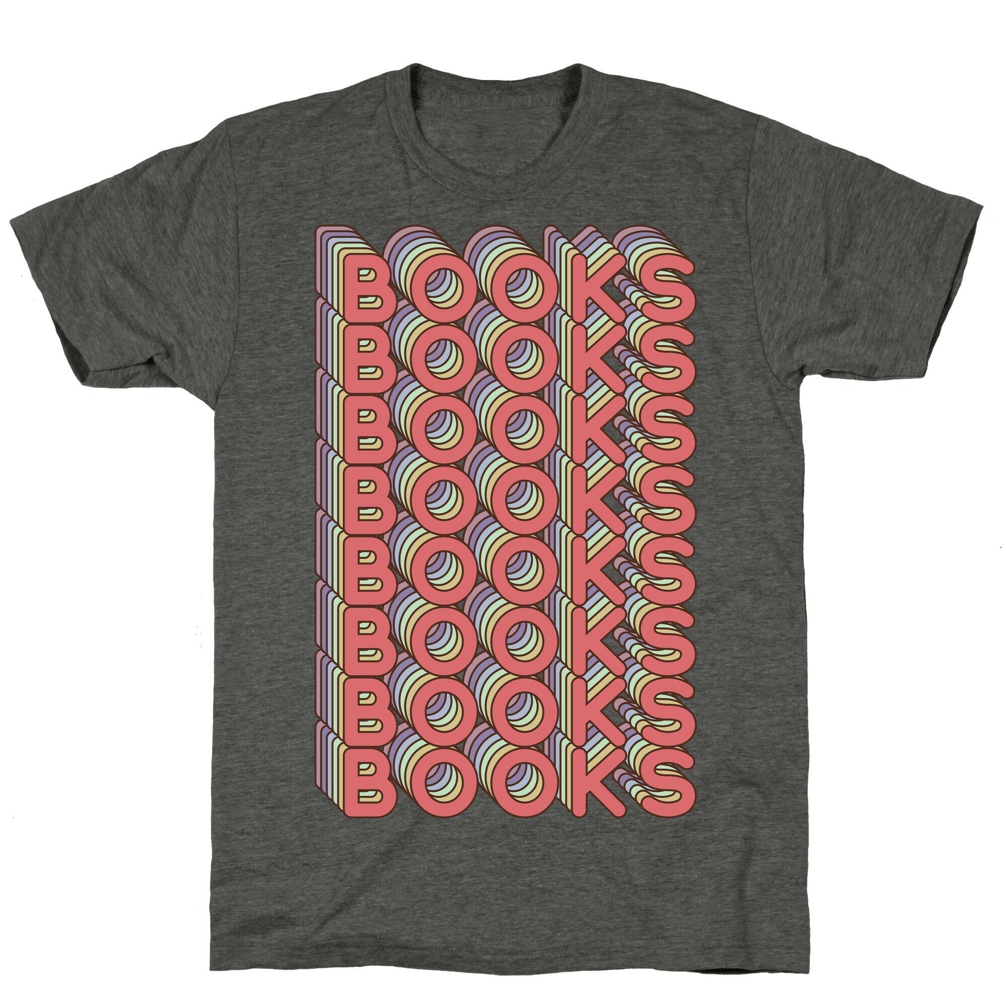 Books Retro Rainbow  Unisex Triblend Tee Style001 Hoodie, Sweatshirt | PureTeeCo.com (Image 2)