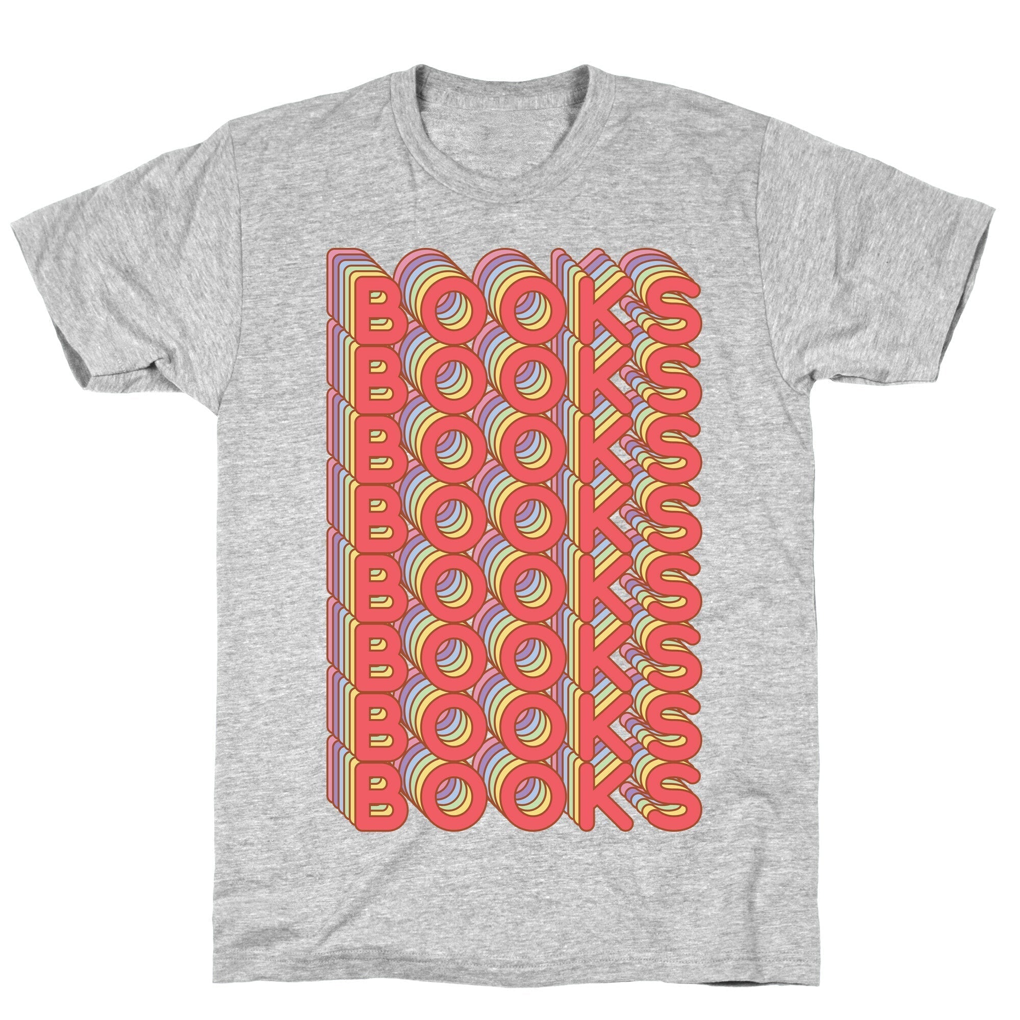 Books Retro Rainbow  T-Shirt Style001 Hoodie, Sweatshirt | PureTeeCo.com (Image 2)