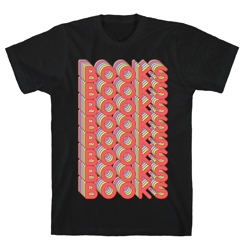 Books Retro Rainbow  T-Shirt Style001 Hoodie, Sweatshirt | PureTeeCo.com (Image 1)