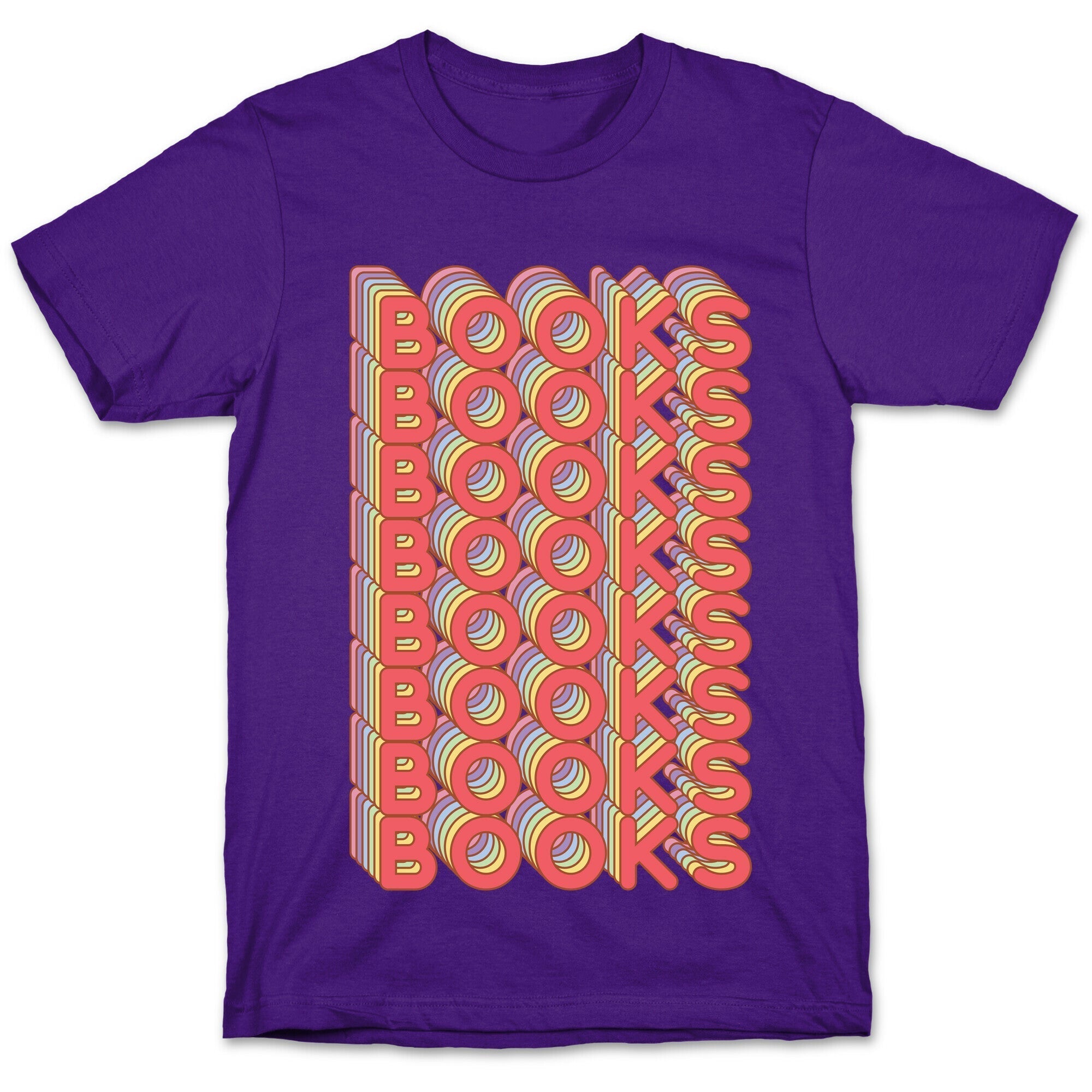 Books Retro Rainbow  T-Shirt Style001 Hoodie, Sweatshirt | PureTeeCo.com (Image 5)