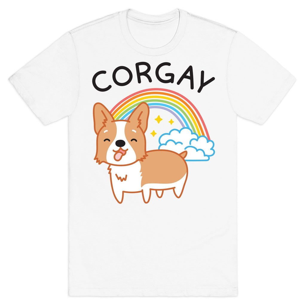 Corgay Gay Corgi T-Shirt Hoodie, Sweatshirt | PureTeeCo.com (Image 2)