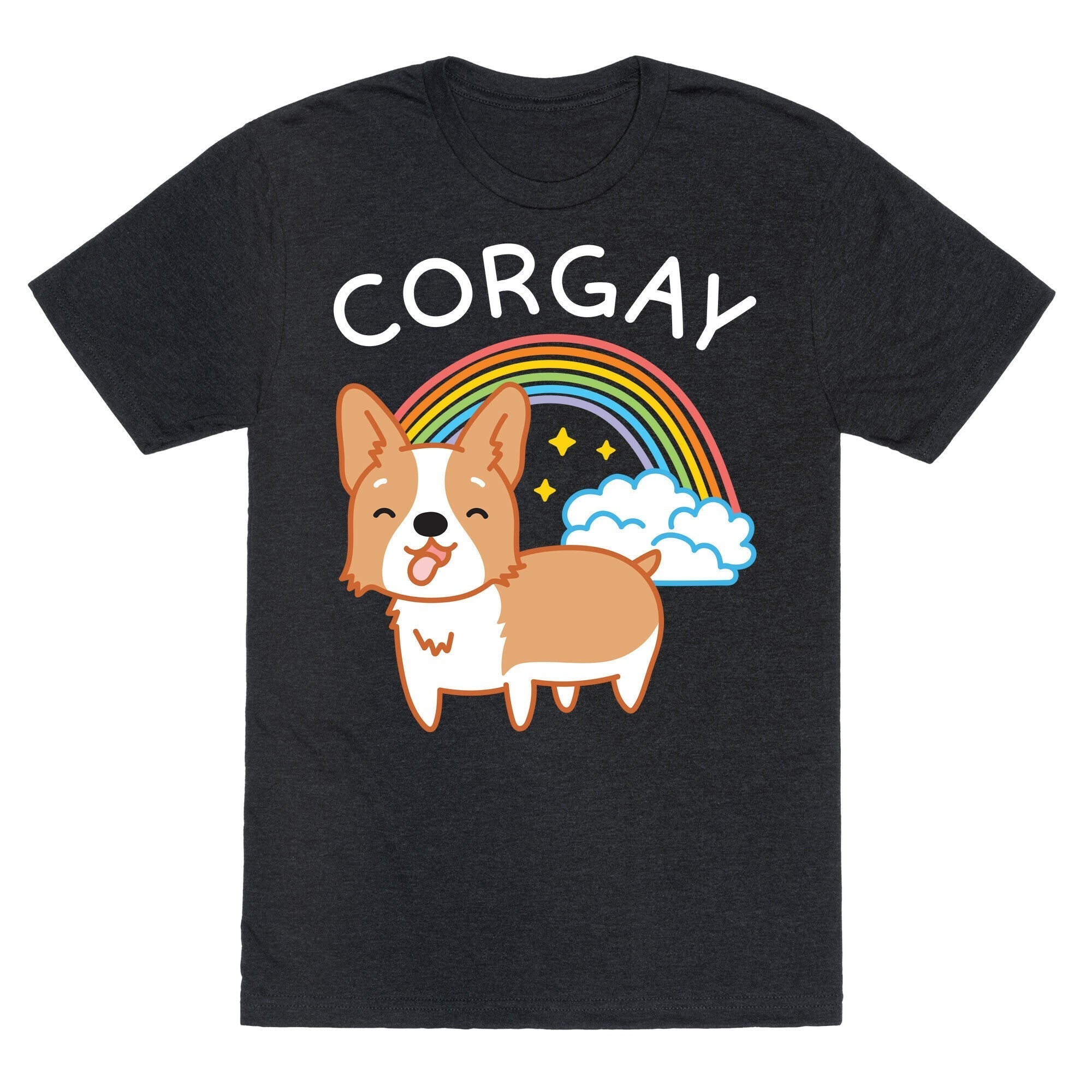 Corgay Gay Corgi  Unisex Triblend Tee Hoodie, Sweatshirt | PureTeeCo.com (Image 1)