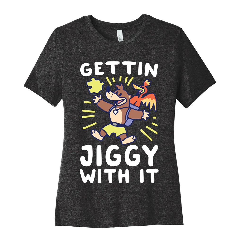 Gettin Jiggy With It Women's Cotton Tee Hoodie, Sweatshirt | PureTeeCo.com (Image 1)