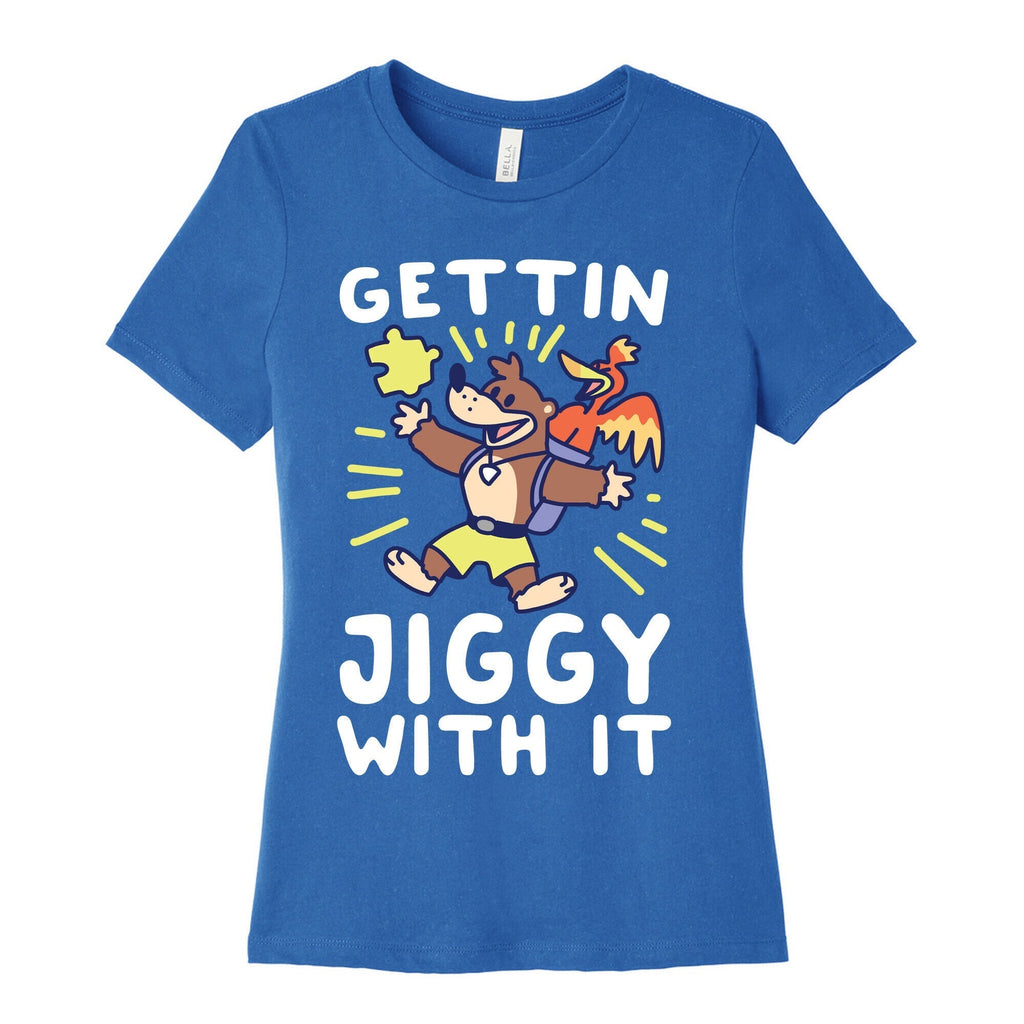 Gettin Jiggy With It Women's Cotton Tee Hoodie, Sweatshirt | PureTeeCo.com (Image 3)