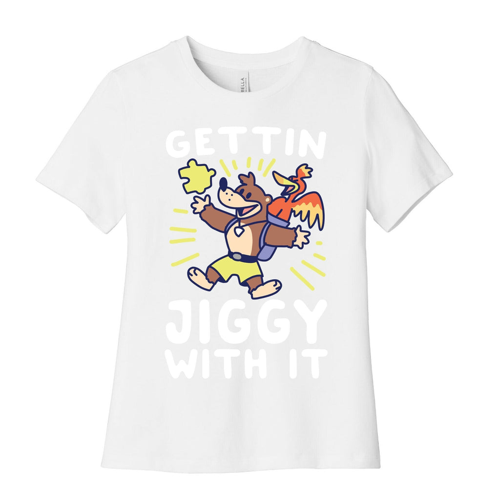 Gettin Jiggy With It Women's Cotton Tee Hoodie, Sweatshirt | PureTeeCo.com (Image 4)