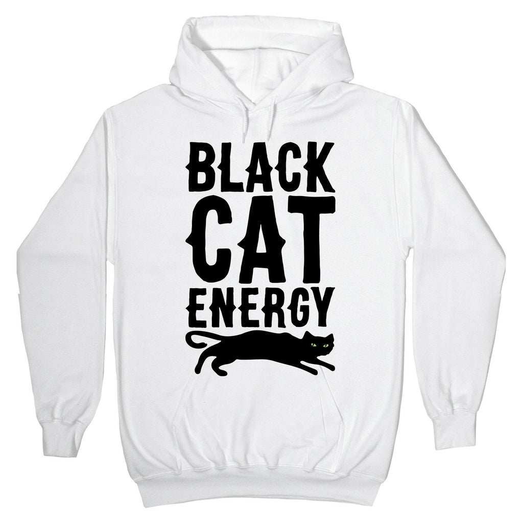 Black Cat Energy Parody Hoodie T-Shirts, Sweatshirt | PureTeeCo.com