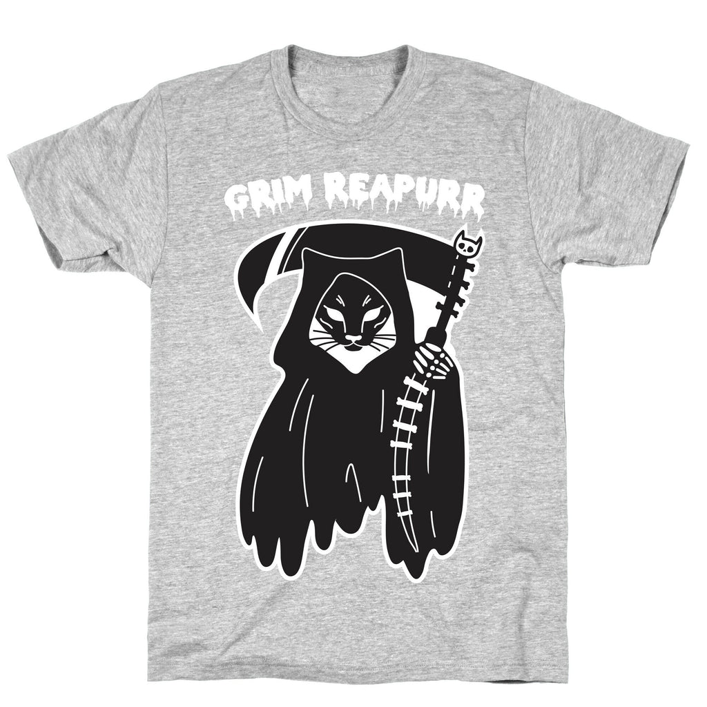 Grim Reapurr Cat T-Shirt Hoodie, Sweatshirt | PureTeeCo.com (Image 2)