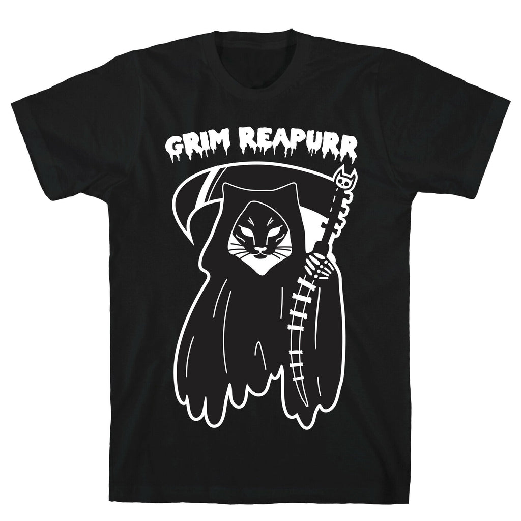Grim Reapurr Cat T-Shirt Hoodie, Sweatshirt | PureTeeCo.com (Image 1)