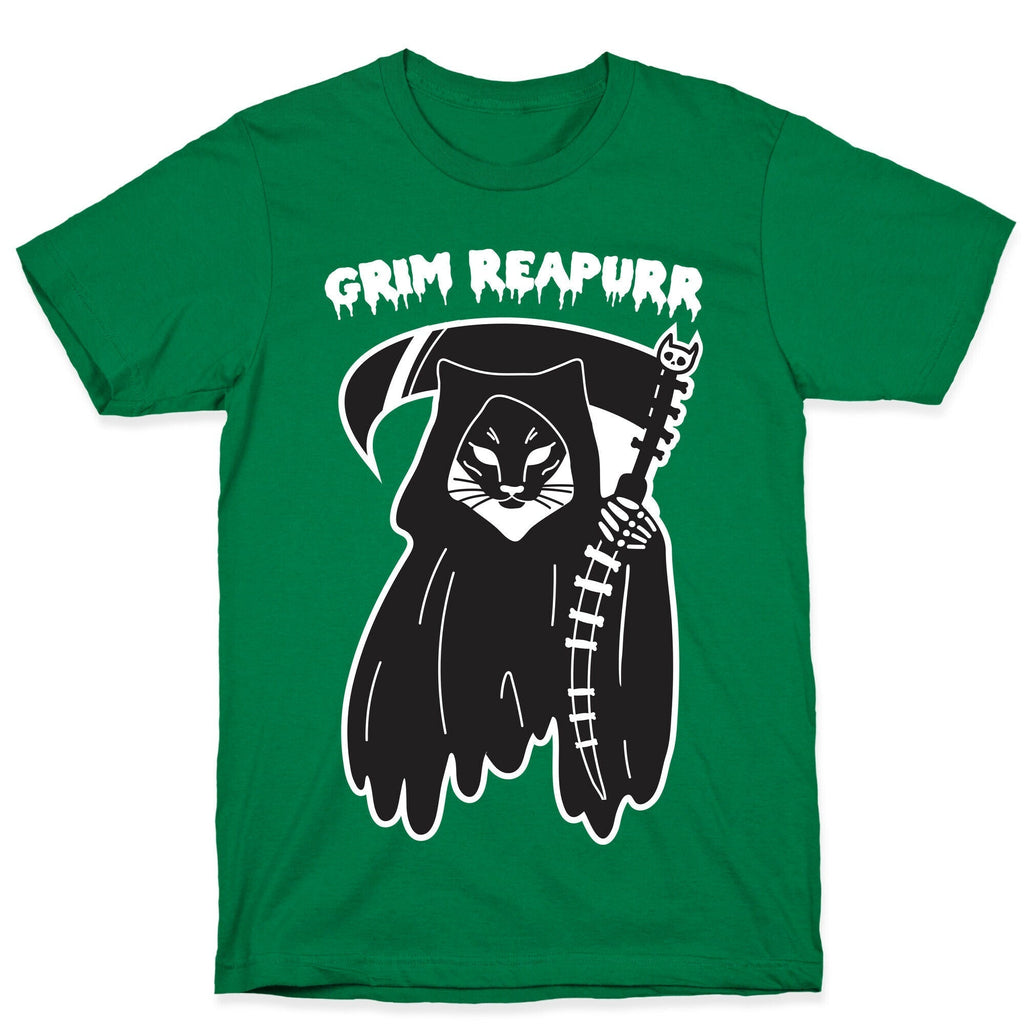 Grim Reapurr Cat T-Shirt Hoodie, Sweatshirt | PureTeeCo.com (Image 3)
