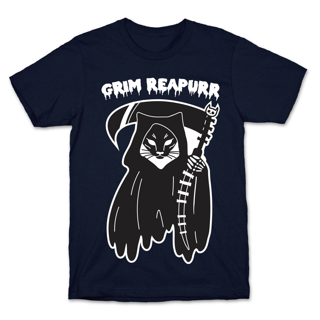 Grim Reapurr Cat T-Shirt Hoodie, Sweatshirt | PureTeeCo.com (Image 4)