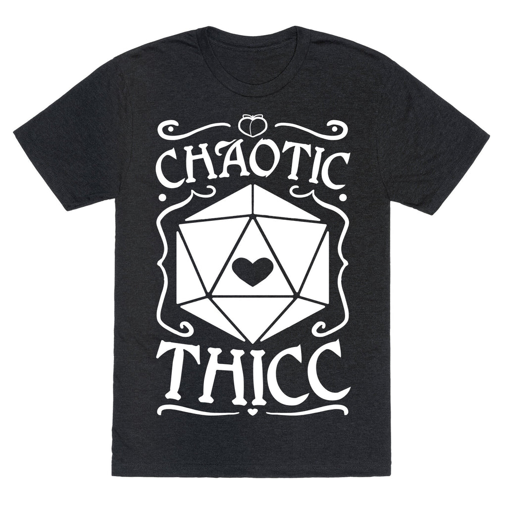 Chaotic Thicc Unisex Triblend Tee Hoodie, Sweatshirt | PureTeeCo.com (Image 1)