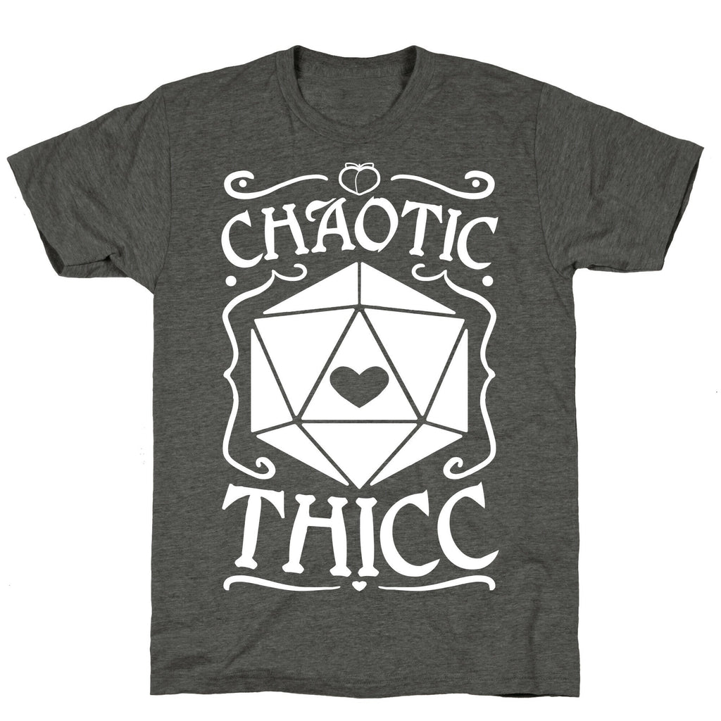 Chaotic Thicc Unisex Triblend Tee Hoodie, Sweatshirt | PureTeeCo.com (Image 3)