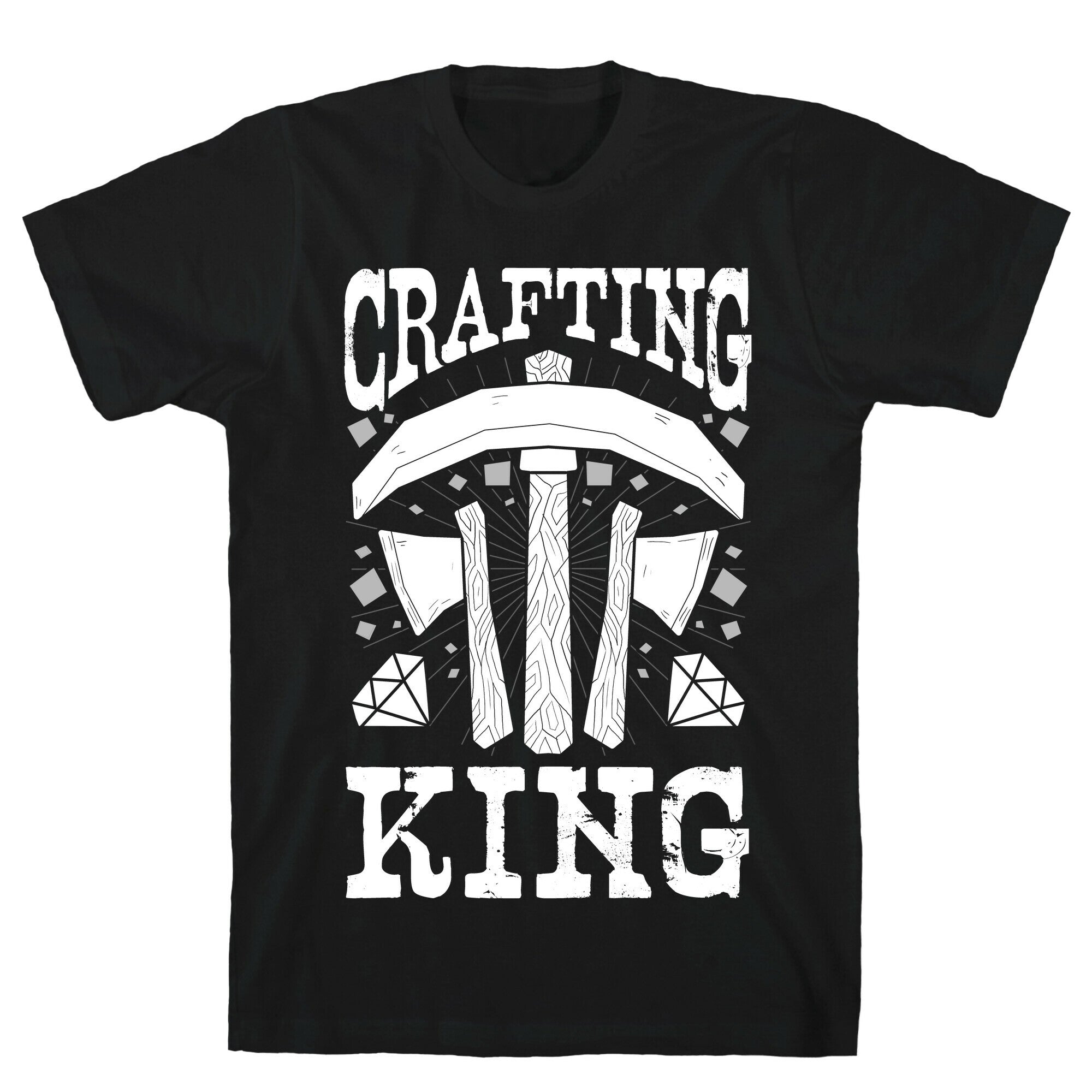 Crafting King T-Shirt Hoodie, Sweatshirt | PureTeeCo.com (Image 1)