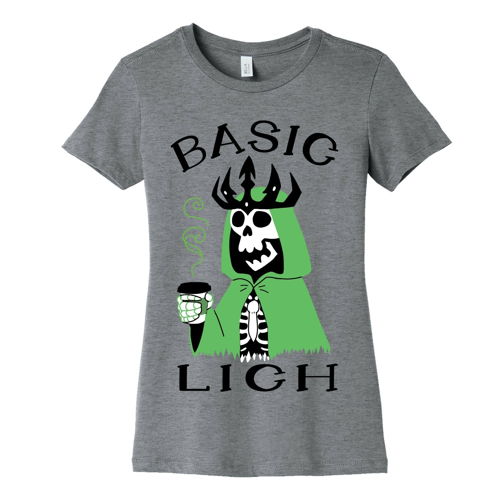 Basic Lich Women's Cotton Tee Hoodie, Sweatshirt | PureTeeCo.com (Image 2)