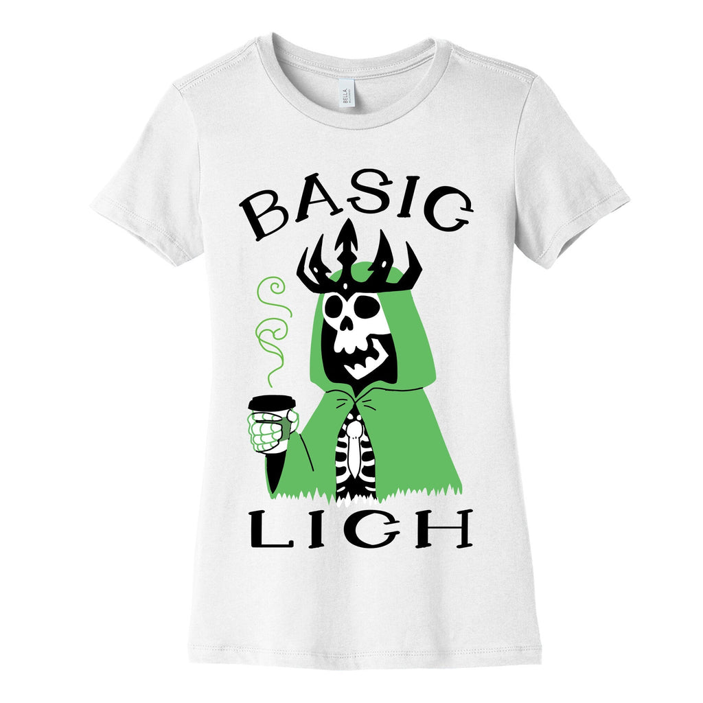 Basic Lich Women's Cotton Tee Hoodie, Sweatshirt | PureTeeCo.com (Image 4)