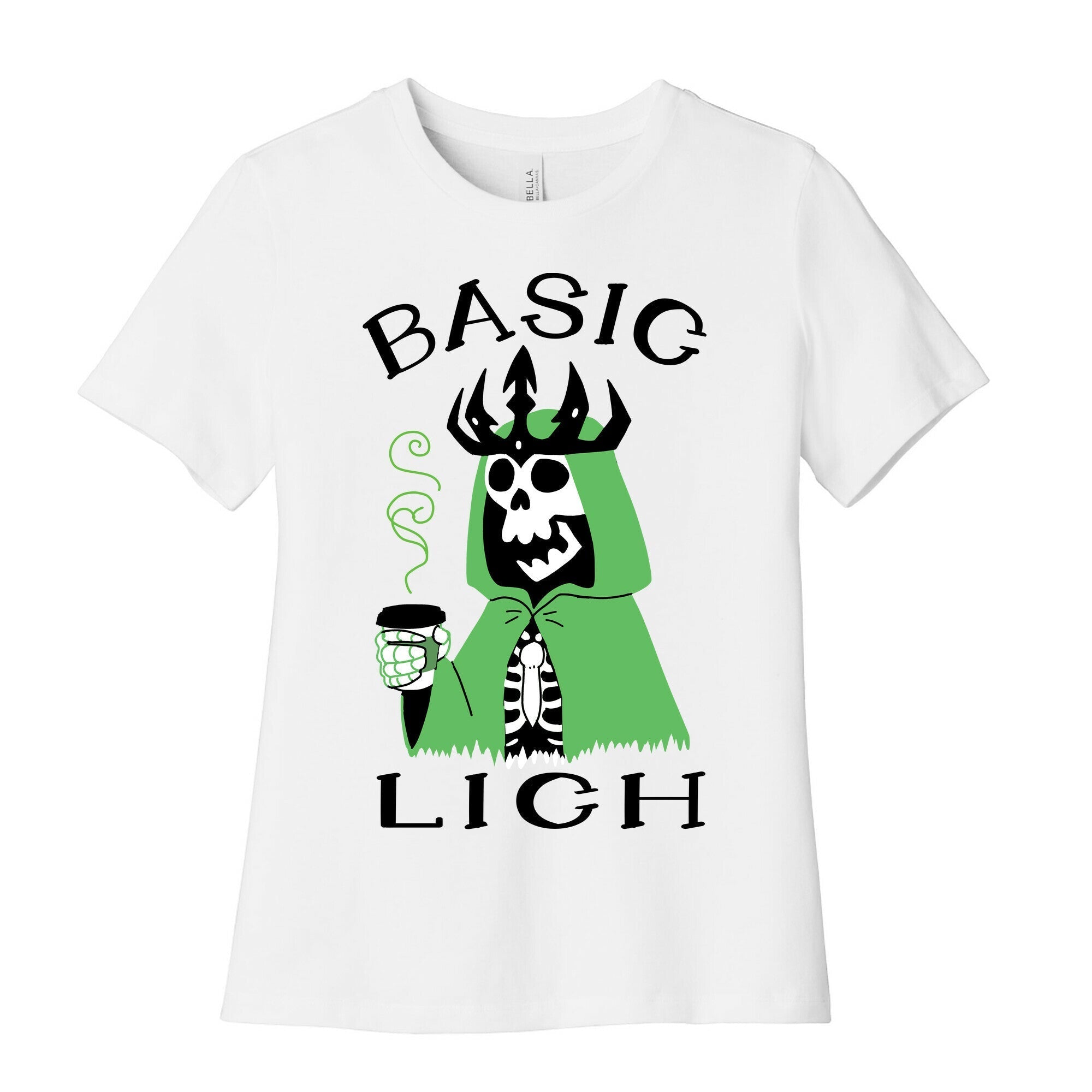 Basic Lich Women's Cotton Tee Hoodie, Sweatshirt | PureTeeCo.com (Image 1)