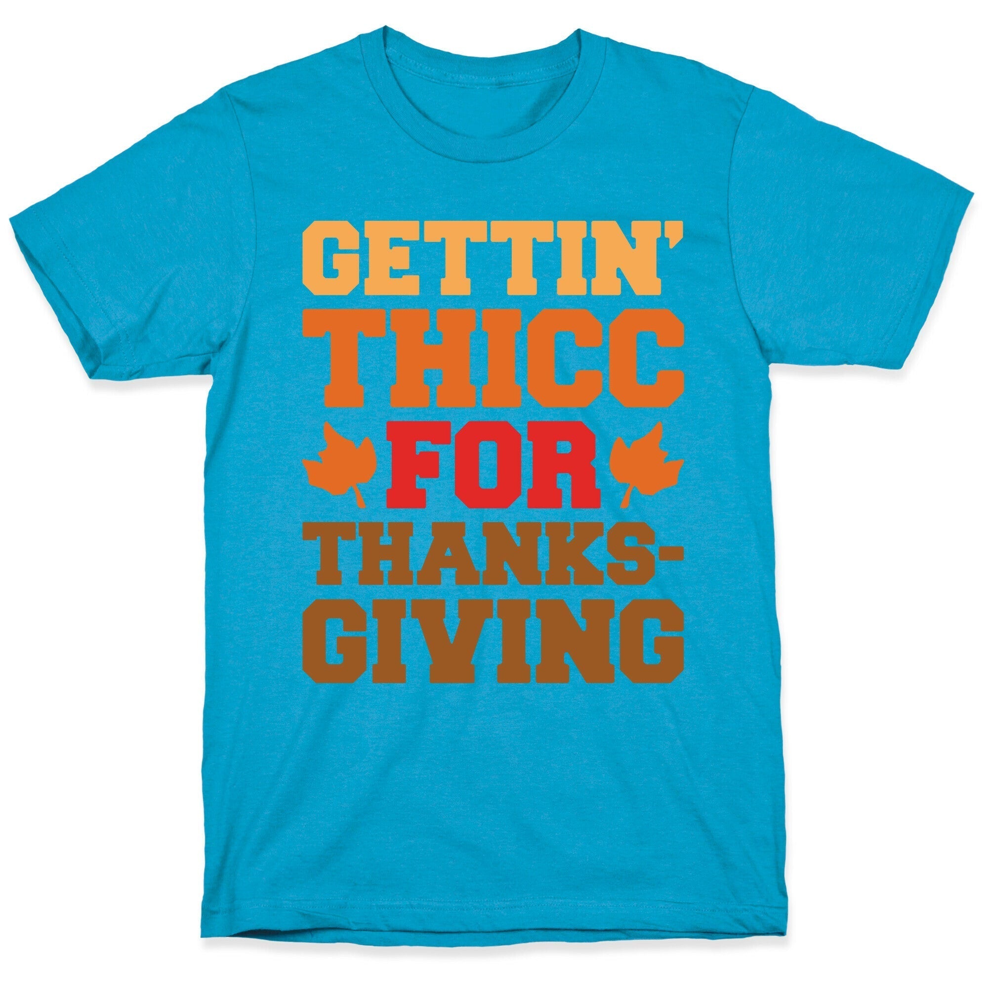 Gettin' Thicc For Thanksgiving Unisex Triblend Tee Hoodie, Sweatshirt | PureTeeCo.com (Image 5)