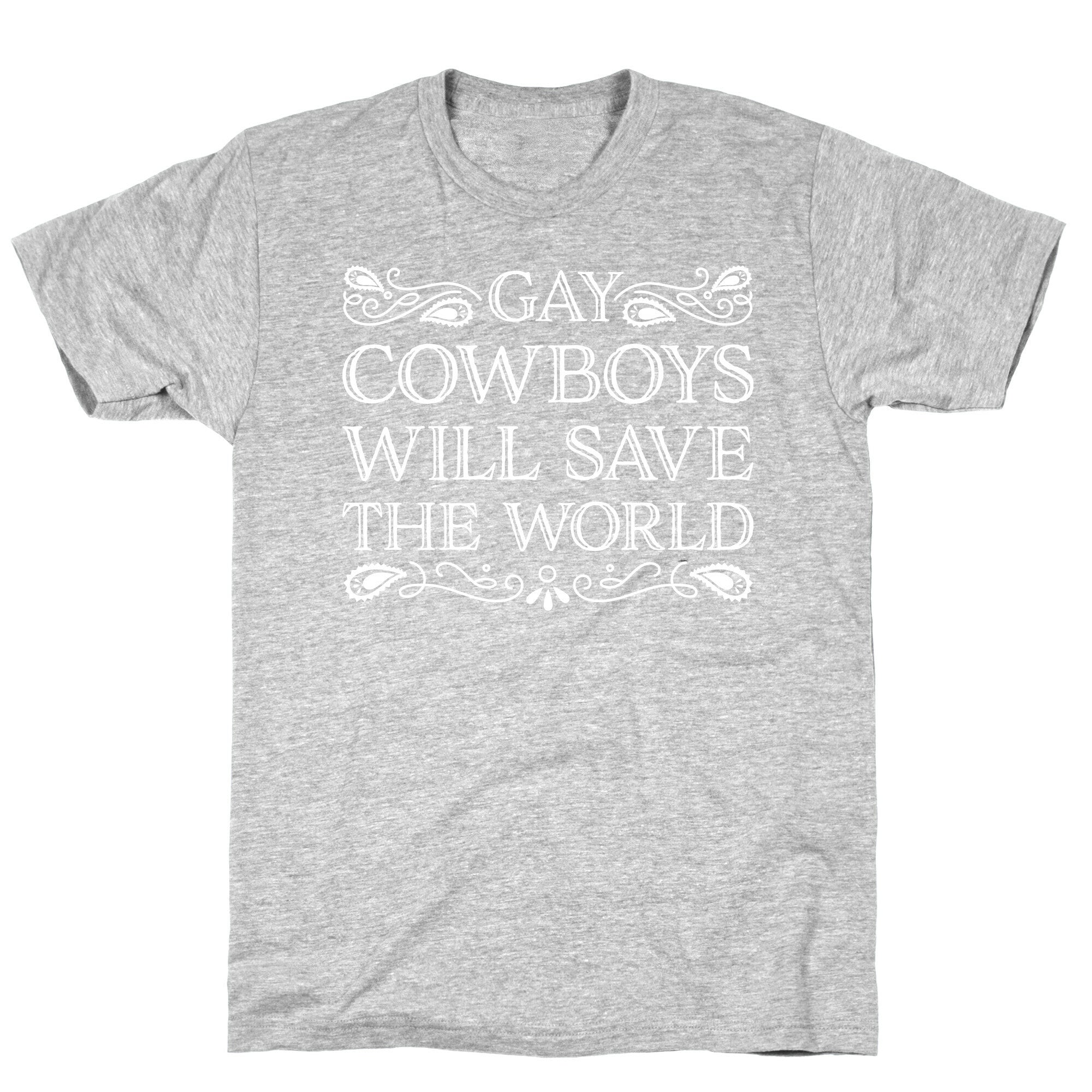 Gay Cowboys Will Save The World T-Shirt Hoodie, Sweatshirt | PureTeeCo.com (Image 2)