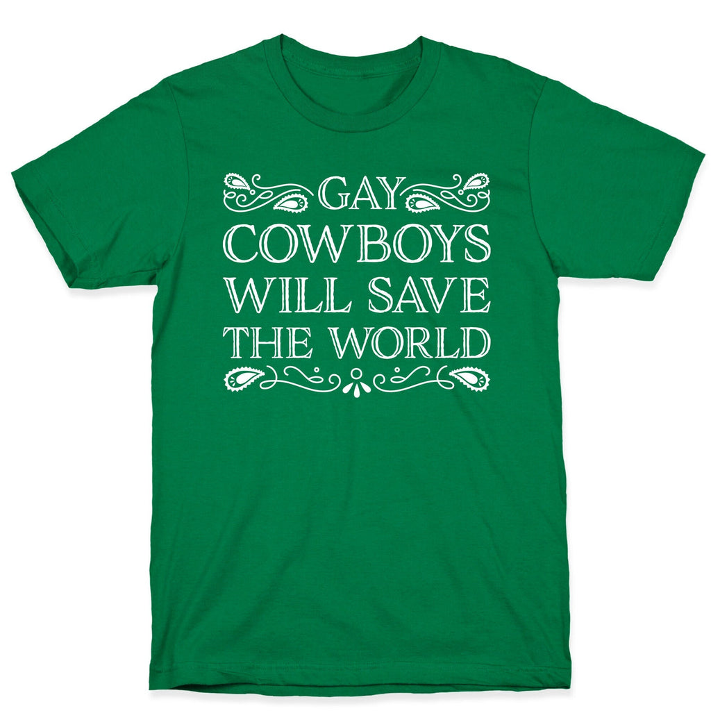 Gay Cowboys Will Save The World T-Shirt Hoodie, Sweatshirt | PureTeeCo.com (Image 3)