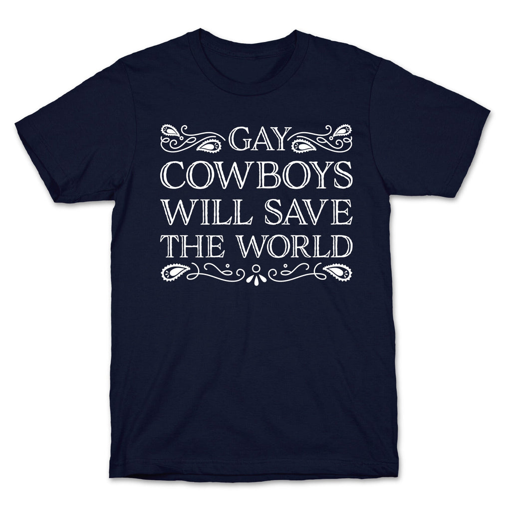Gay Cowboys Will Save The World T-Shirt Hoodie, Sweatshirt | PureTeeCo.com (Image 4)