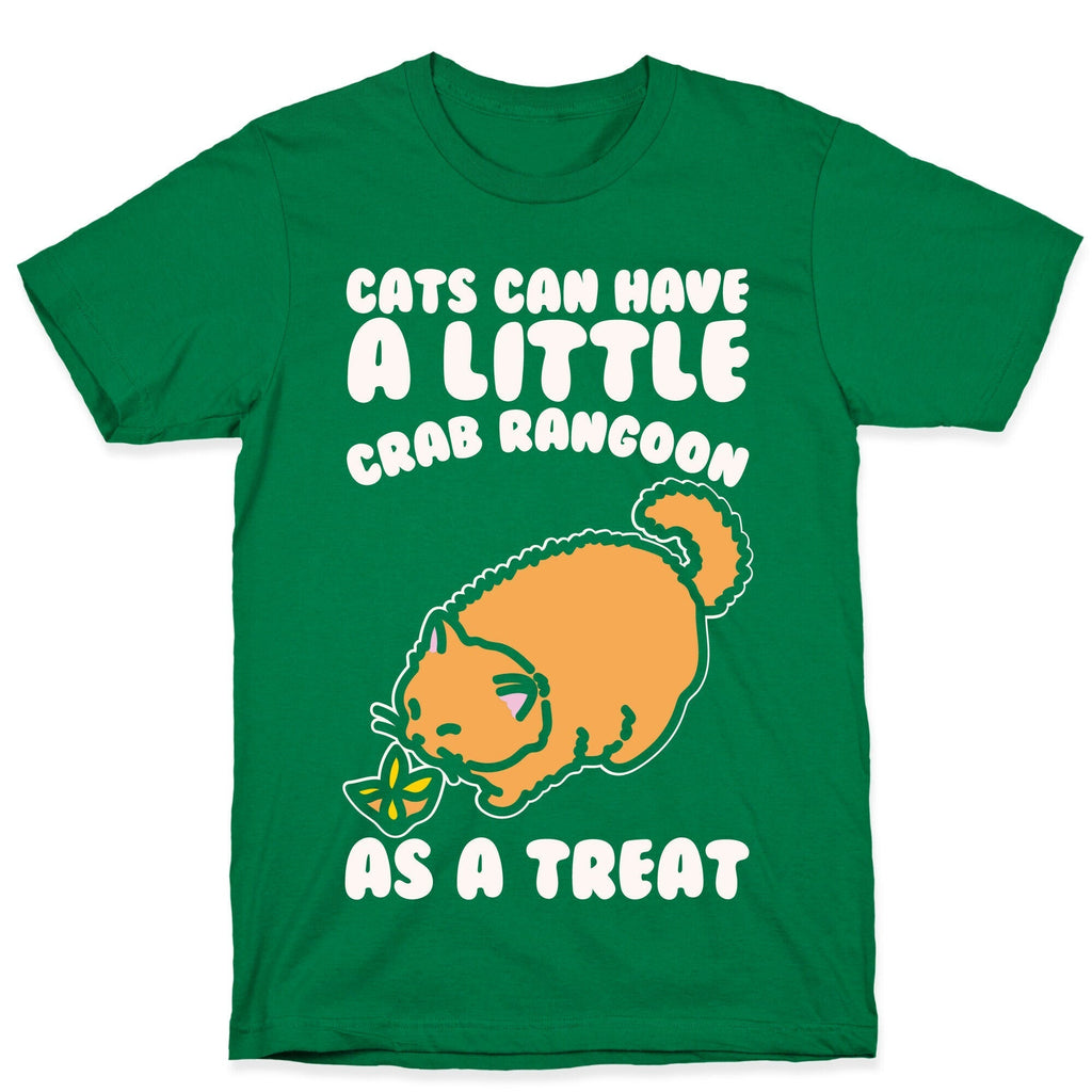 Cats Can Have A Little Crab Rangoon As A Treat White Print T-Shirt Hoodie, Sweatshirt | PureTeeCo.com (Image 3)