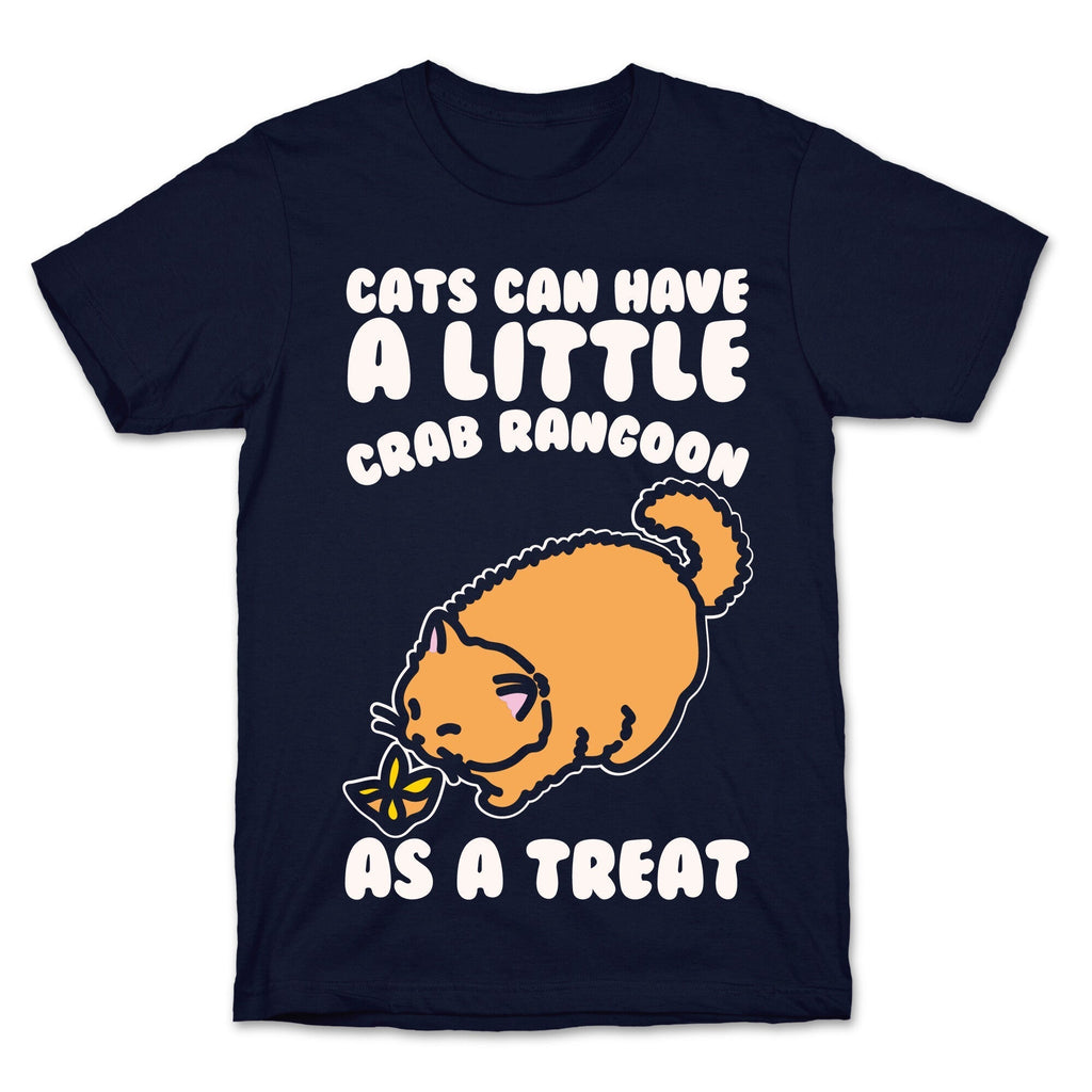 Cats Can Have A Little Crab Rangoon As A Treat White Print T-Shirt Hoodie, Sweatshirt | PureTeeCo.com (Image 4)