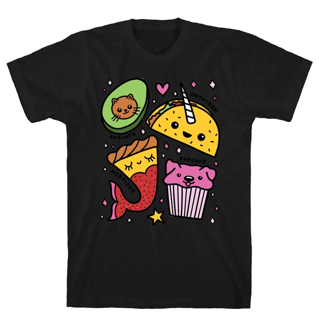 Cute Food Mashups T-Shirt Hoodie, Sweatshirt | PureTeeCo.com (Image 1)