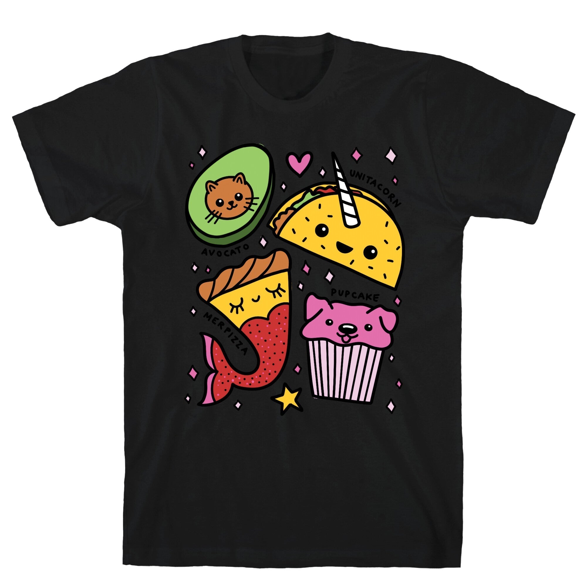 Cute Food Mashups T-Shirt Hoodie, Sweatshirt | PureTeeCo.com (Image 1)