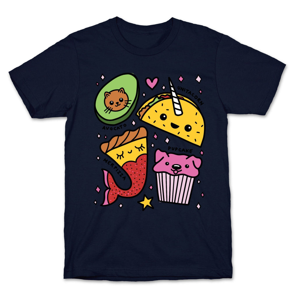 Cute Food Mashups T-Shirt Hoodie, Sweatshirt | PureTeeCo.com (Image 4)