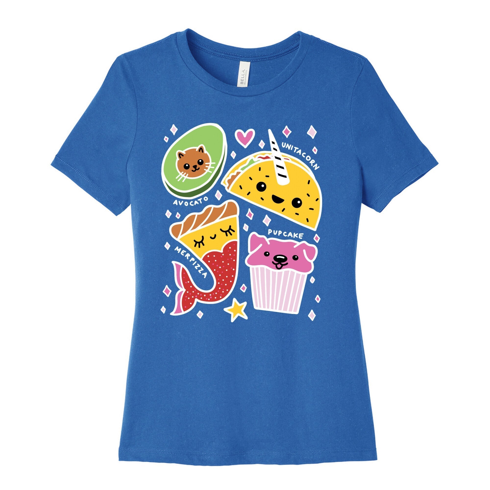 Cute Food Mashups Women's Cotton Tee Hoodie, Sweatshirt | PureTeeCo.com (Image 3)