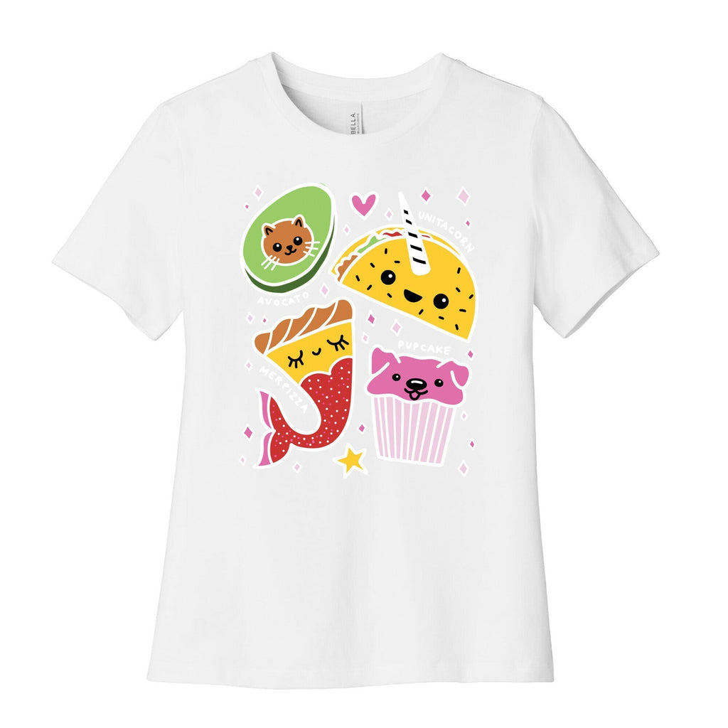 Cute Food Mashups Women's Cotton Tee Hoodie, Sweatshirt | PureTeeCo.com (Image 4)