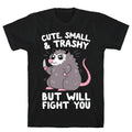 Cute, Small, & Trashy, But Will Fight You T-Shirt Hoodie, Sweatshirt | PureTeeCo.com (Image 1)