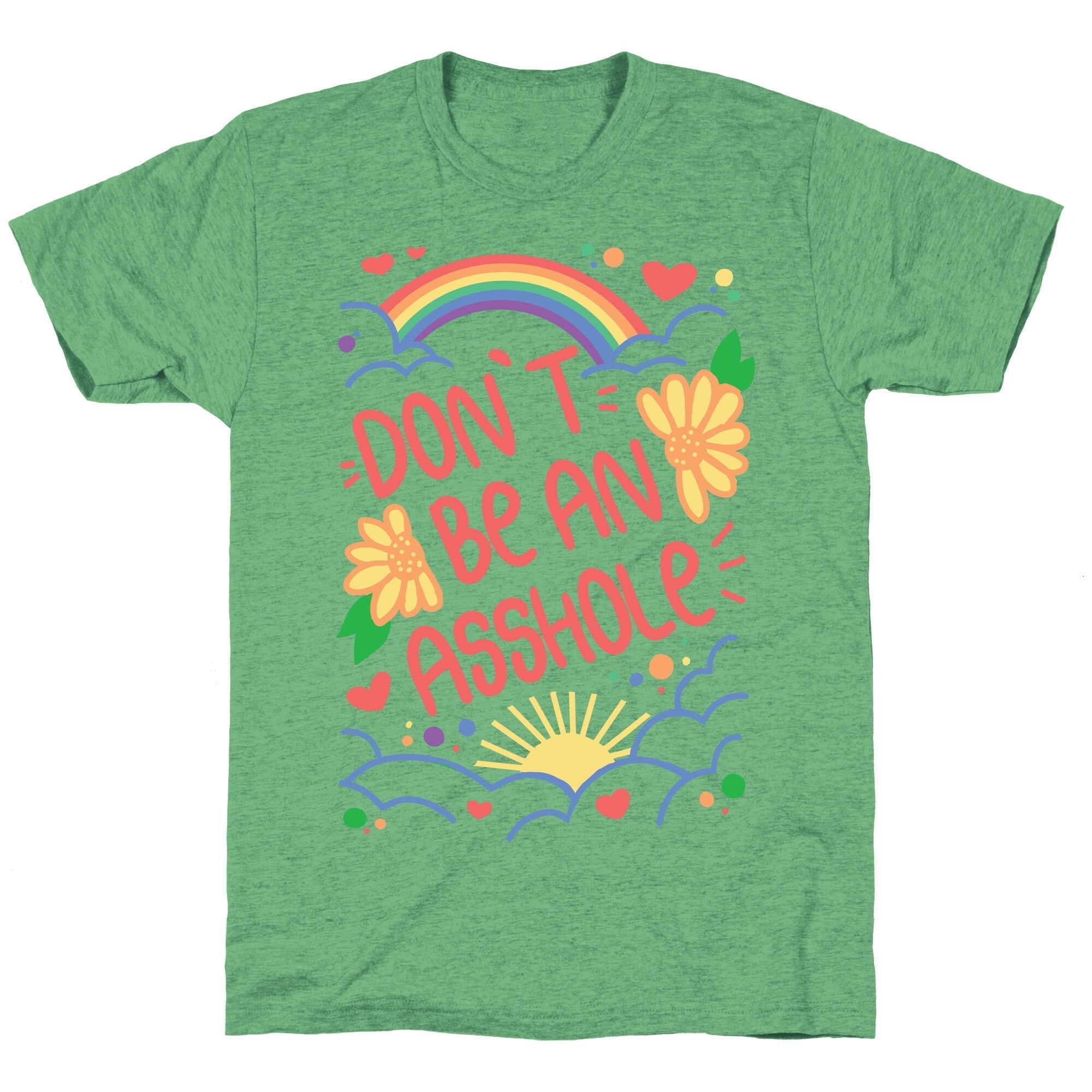 Don't Be An Asshole Unisex Triblend Tee Hoodie, Sweatshirt | PureTeeCo.com (Image 1)