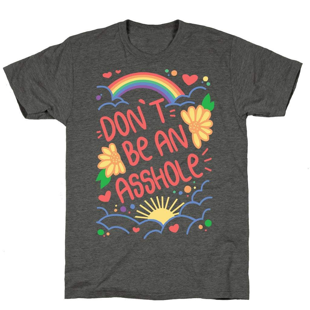 Don't Be An Asshole Unisex Triblend Tee Hoodie, Sweatshirt | PureTeeCo.com (Image 2)