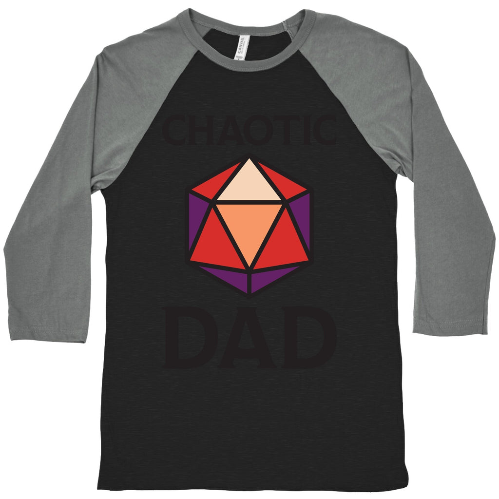 Chaotic Dad Baseball Tee Hoodie, Sweatshirt | PureTeeCo.com (Image 1)