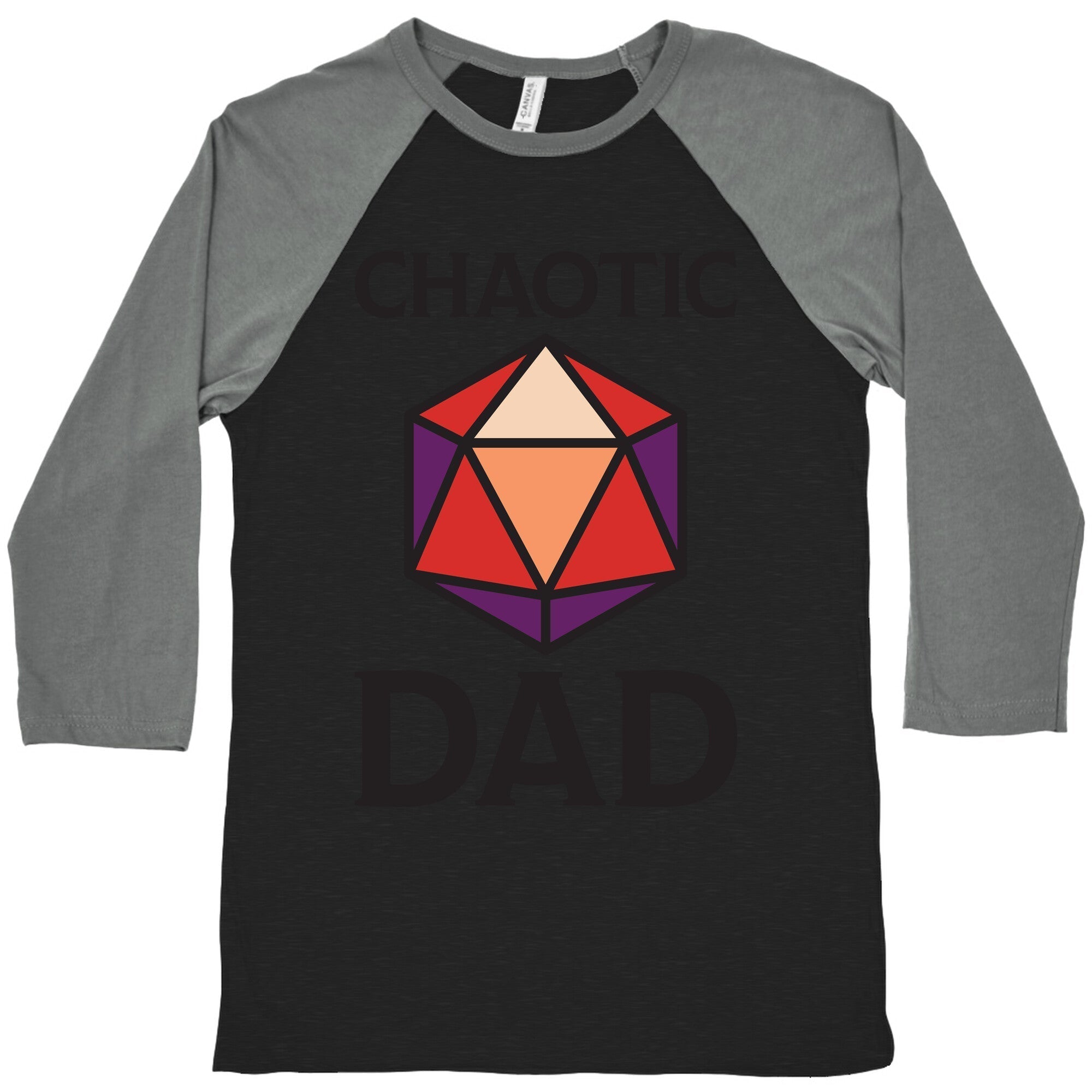 Chaotic Dad Baseball Tee Hoodie, Sweatshirt | PureTeeCo.com (Image 1)