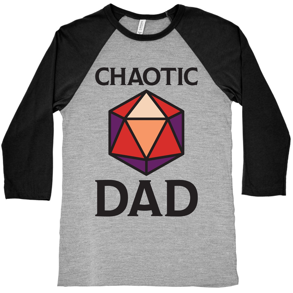 Chaotic Dad Baseball Tee Hoodie, Sweatshirt | PureTeeCo.com (Image 4)